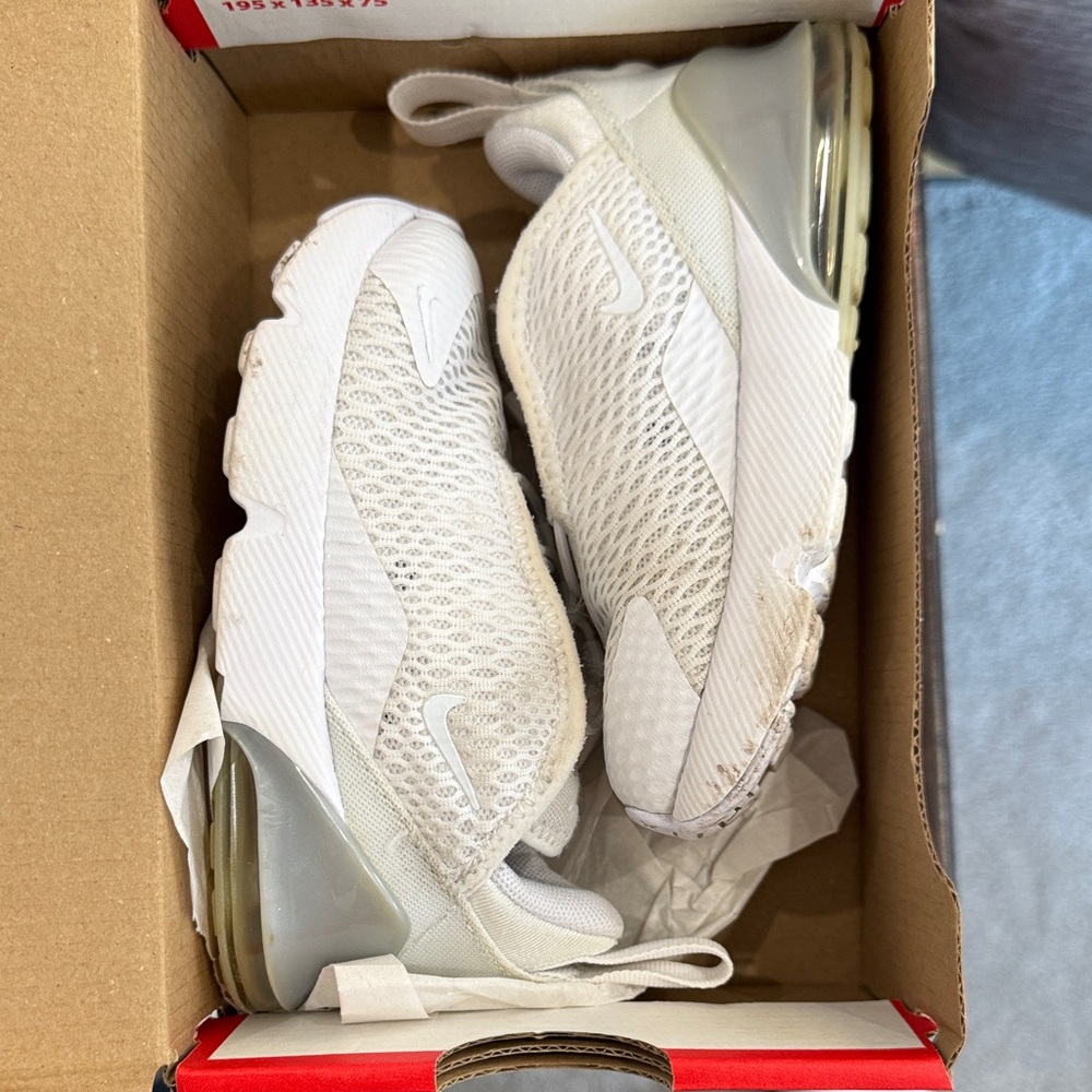 Toddler Nike White Air Max 270 Sneakers Toddler/Baby 7